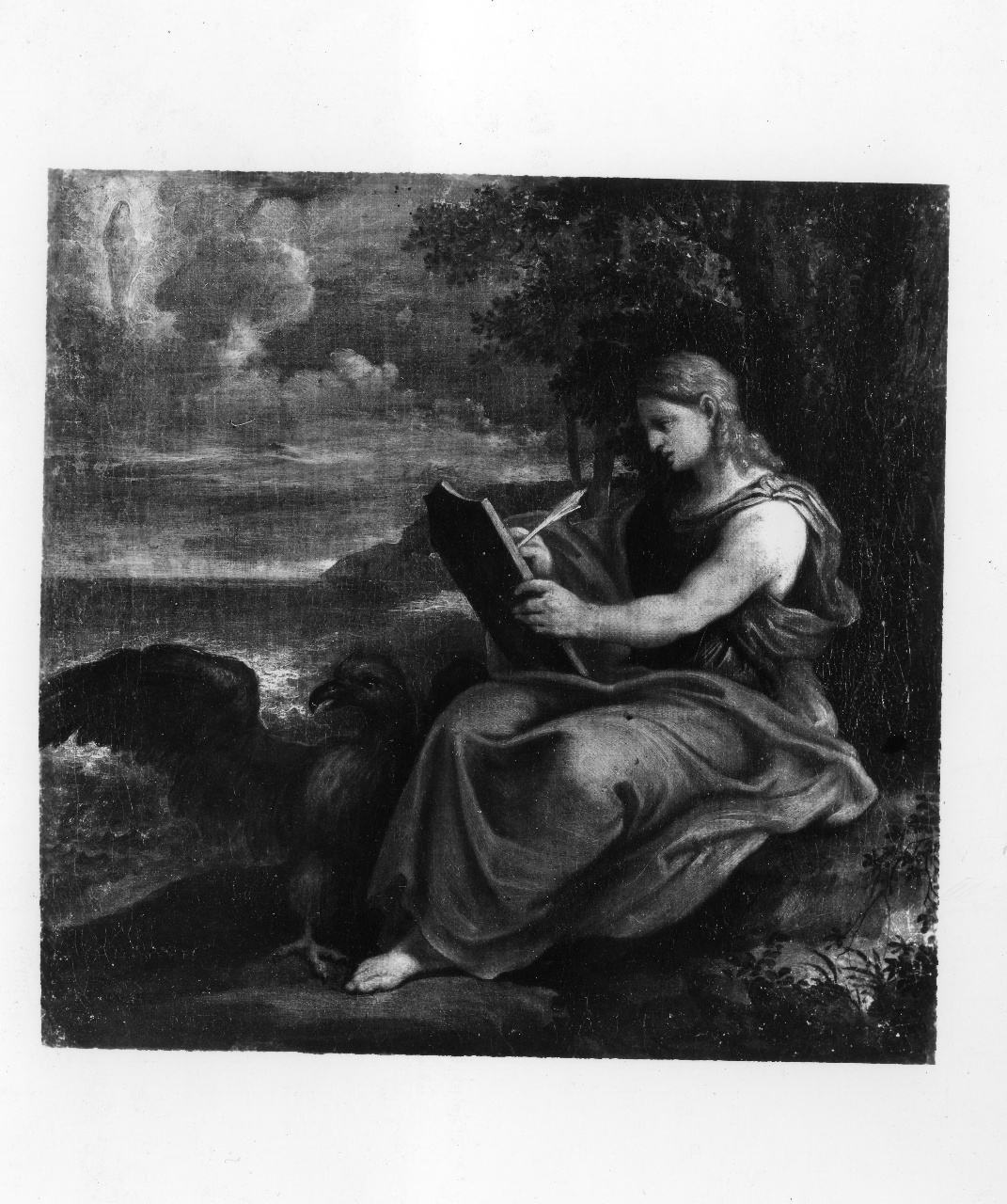 San Giovanni Evangelista in Patmos (dipinto) - ambito emiliano (sec. XVII)