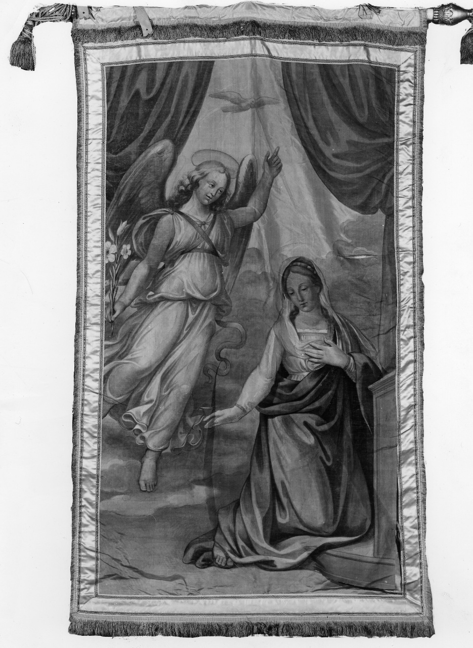 Annunciazione (stendardo) - manifattura toscana (sec. XIX)