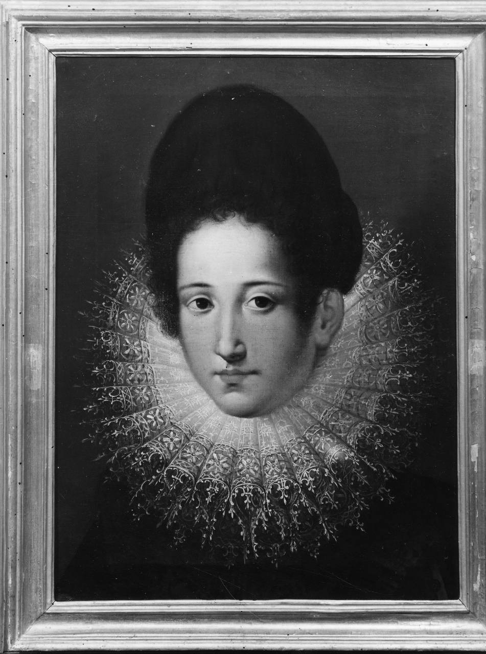 ritratto di donna (dipinto) - ambito fiorentino (inizio sec. XVII)