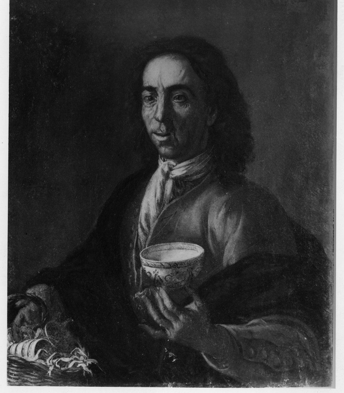 Venditore di porcellane, ritratto d'uomo (dipinto) di Sacconi Carlo (prima metà sec. XVIII)