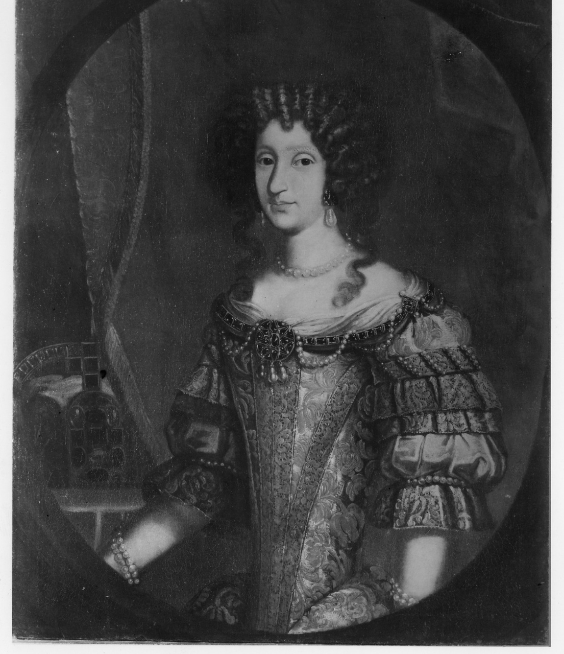 ritratto dell'Imperatrice Eleonora Maddalena Teresa (dipinto) - ambito Europa centrale (seconda metà sec. XVII)