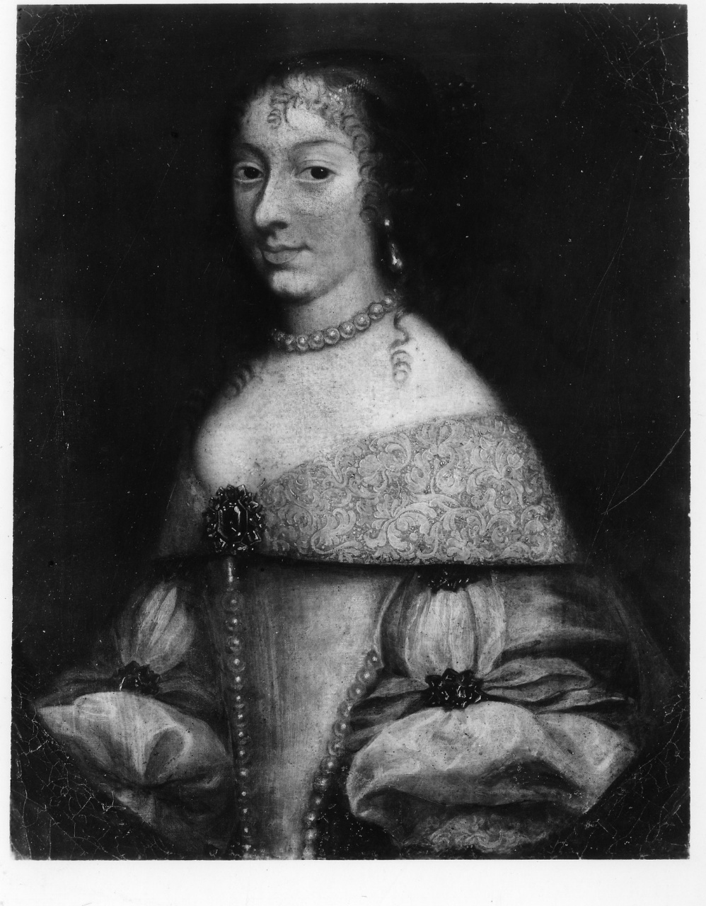 ritratto di Elisabetta d'Inghilterra, duchessa d'Orleans (dipinto) - ambito italiano (seconda metà sec. XVII)