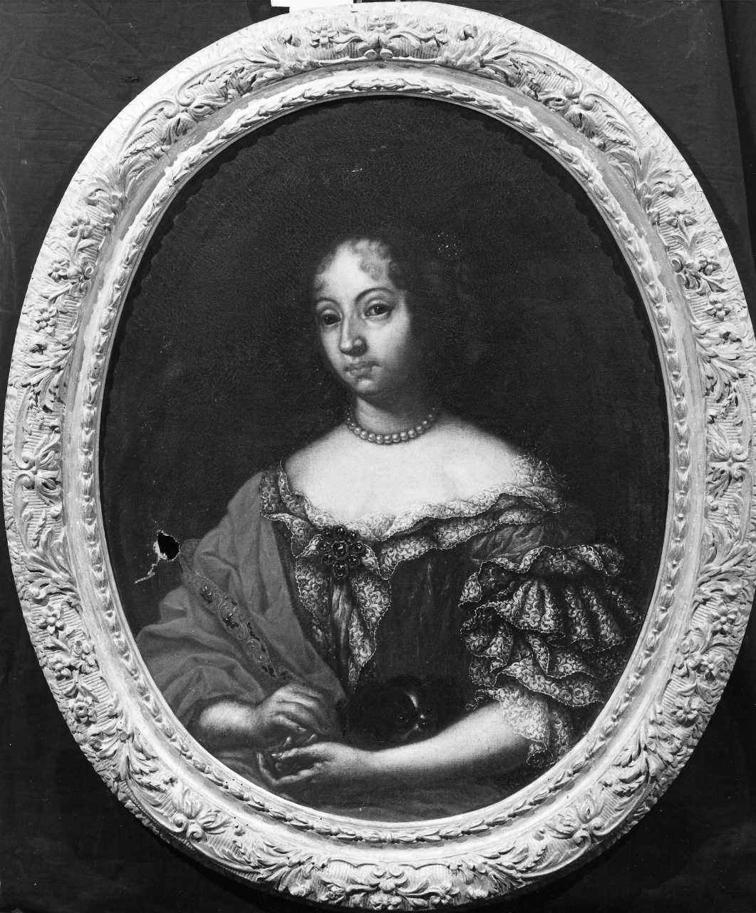 ritratto di Francesca Maddalena d'Orleans, duchessa di Savoia (dipinto) - ambito fiorentino (terzo quarto sec. XVII)
