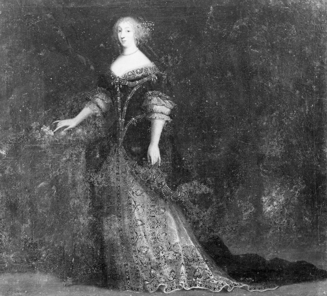 ritratto di Mara Teresa d'Austria (dipinto) - ambito italiano (seconda metà sec. XVII)