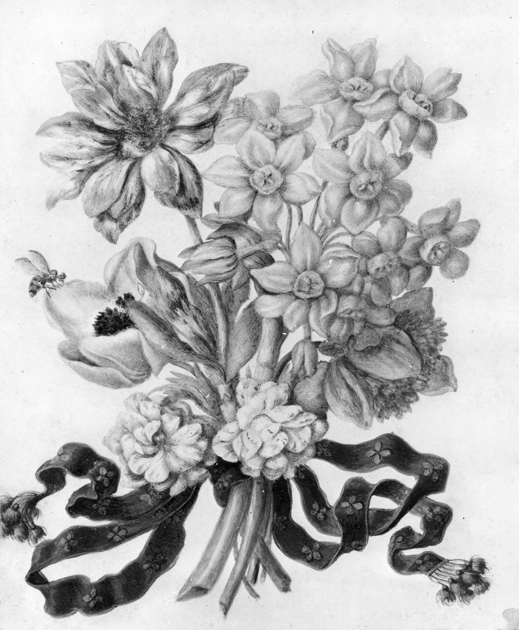 mazzolino di fiori (dipinto) - ambito italiano (metà sec. XVIII)