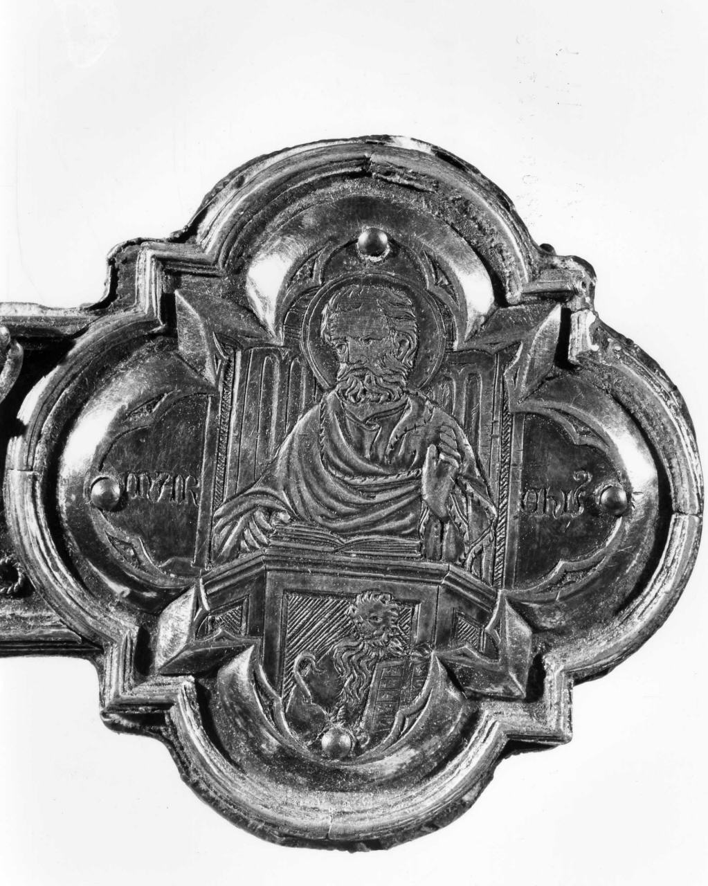 San Marco Evangelista (placchetta di croce processionale) di Ghiberti Lorenzo (maniera) (sec. XV)