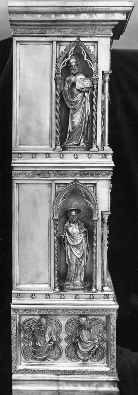 San Gregorio Magno (rilievo, elemento d'insieme) di Niccolò di Ser Guglielmo (attribuito) (sec. XV)