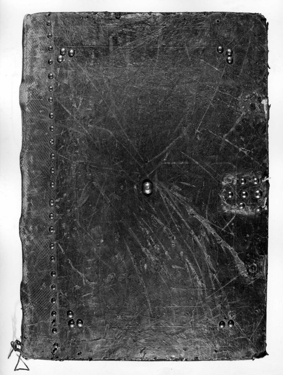 coperta di libro - manifattura toscana (inizio sec. XV, sec. XIX)