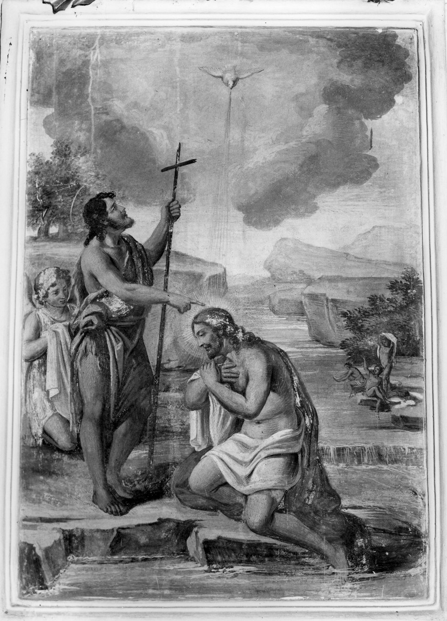 battesimo di Cristo (dipinto) - ambito toscano (sec. XIX)