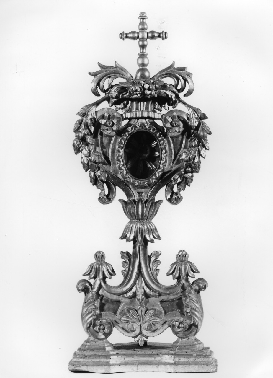 reliquiario - a ostensorio - bottega toscana (prima metà sec. XVIII)