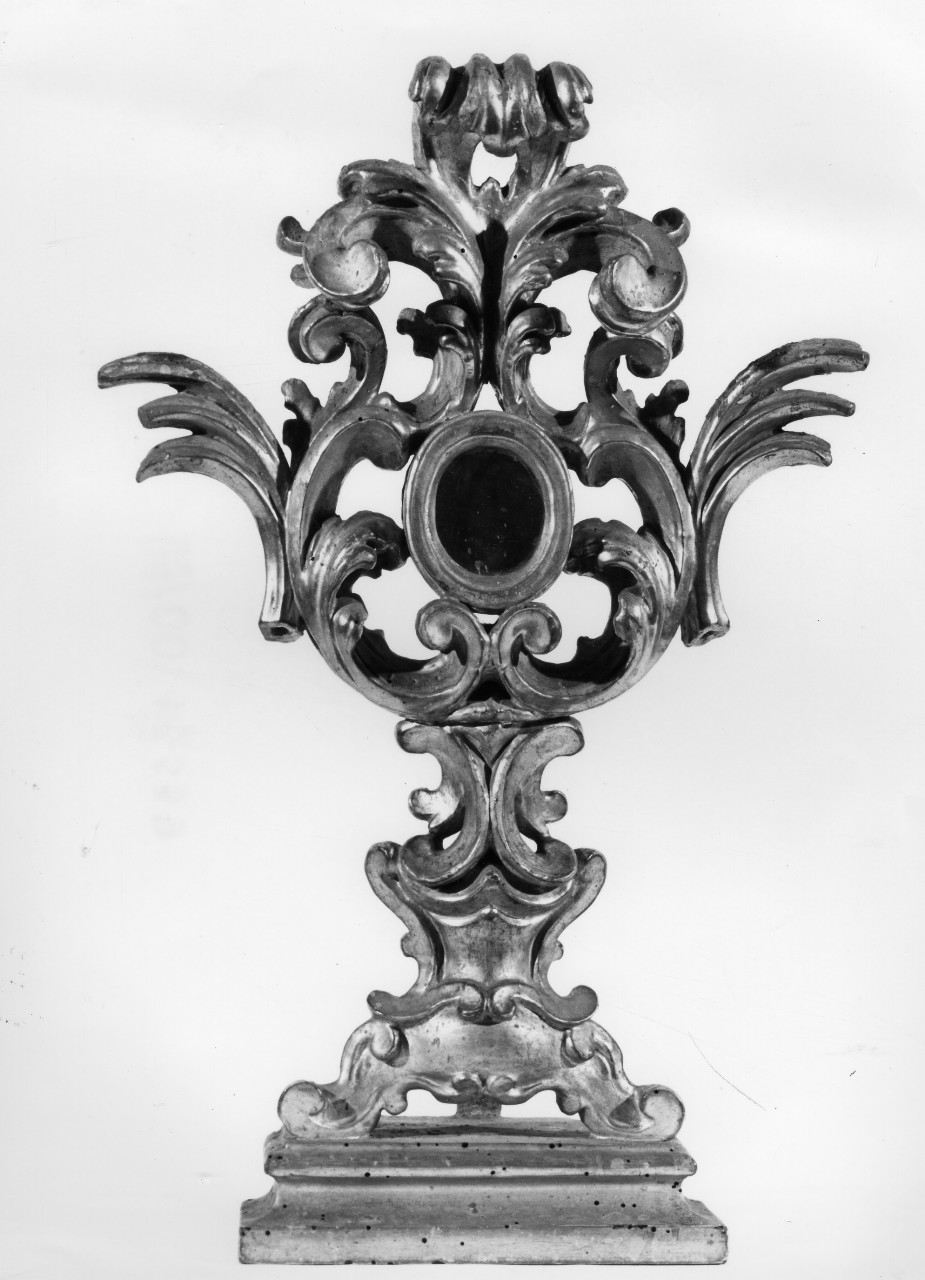reliquiario - a ostensorio, serie - bottega toscana (prima metà sec. XVIII)