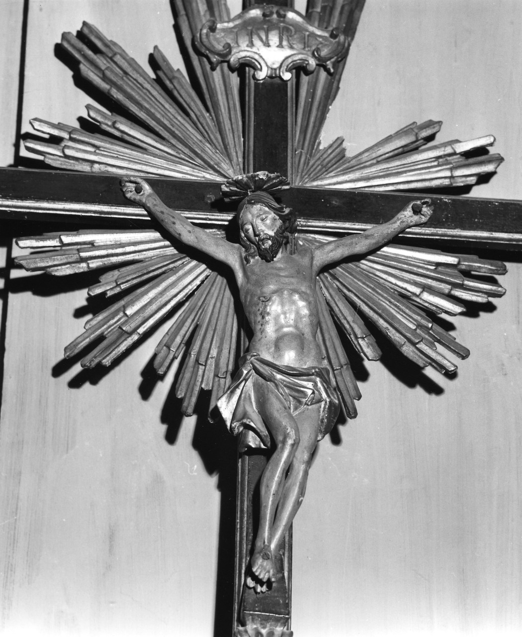 Cristo crocifisso dolente (croce processionale) - bottega toscana (metà sec. XVIII)