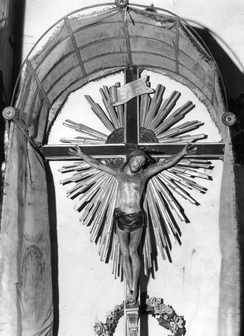 Cristo crocifisso (croce processionale) - bottega toscana (fine/inizio secc. XVIII/ XIX)