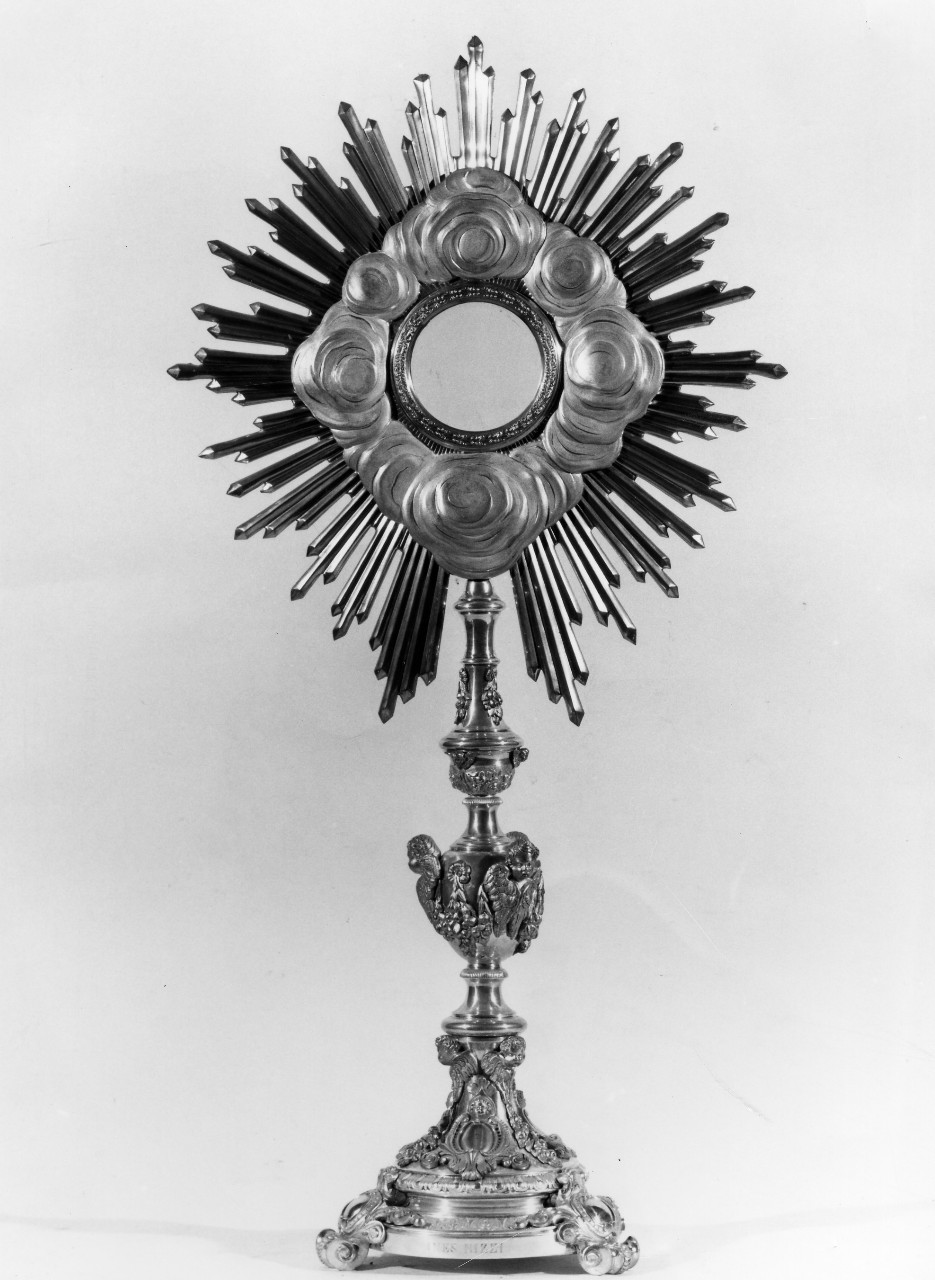 ostensorio - a raggiera - bottega fiorentina (sec. XIX)