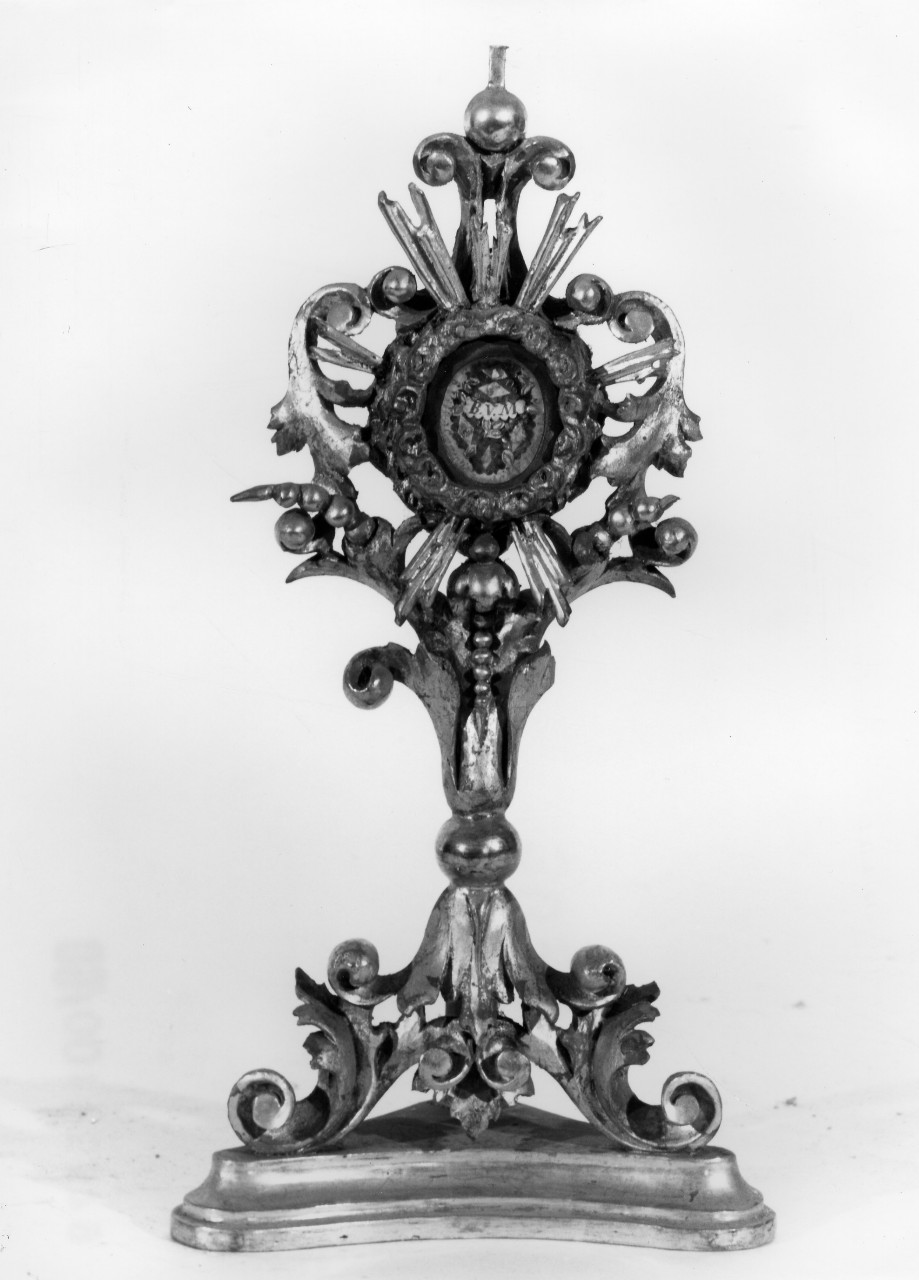 reliquiario - a ostensorio - bottega toscana (prima metà sec. XVIII)