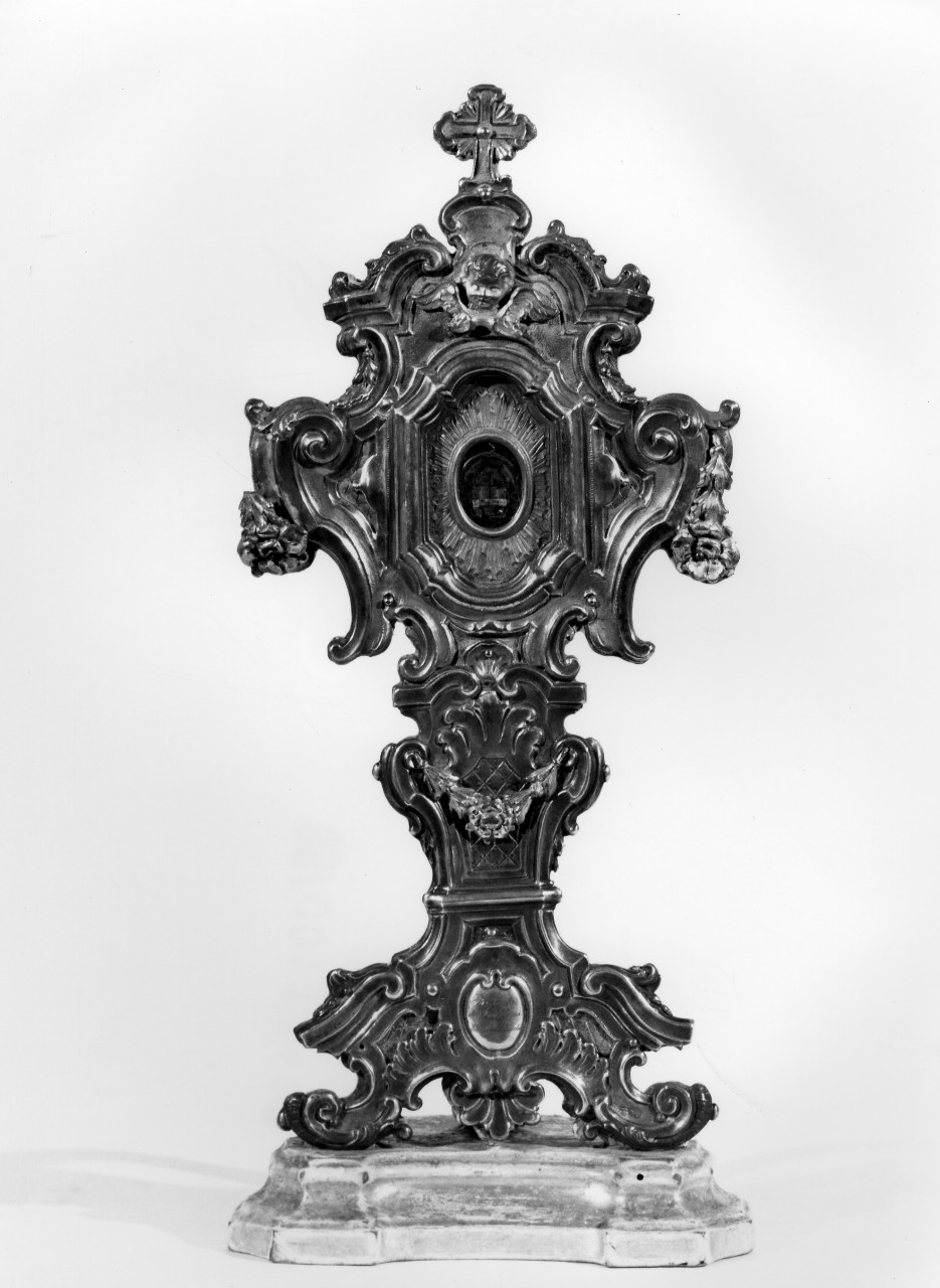 reliquiario - a ostensorio - bottega toscana (primo quarto sec. XVIII)