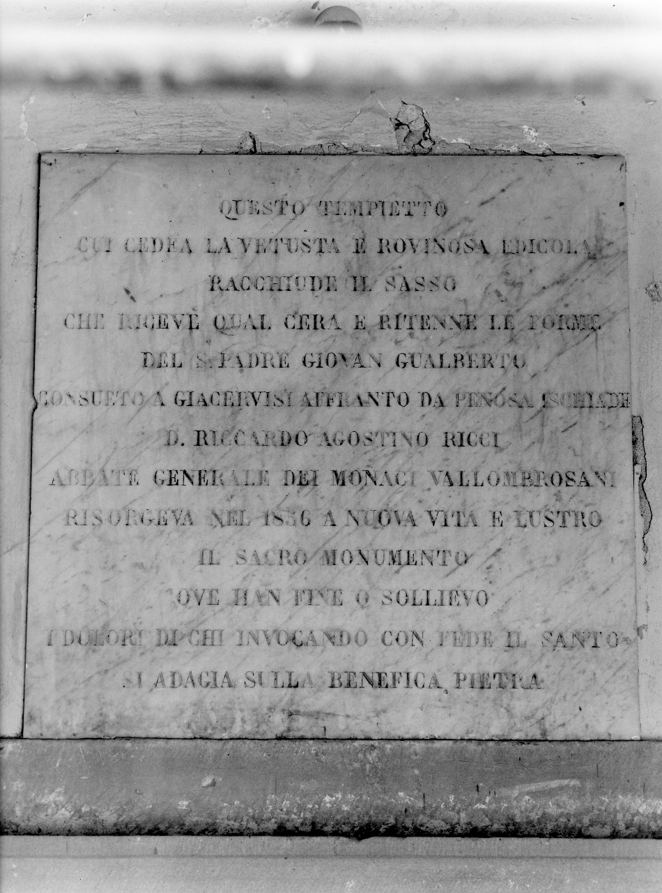 lapide documentaria - bottega toscana (sec. XIX)