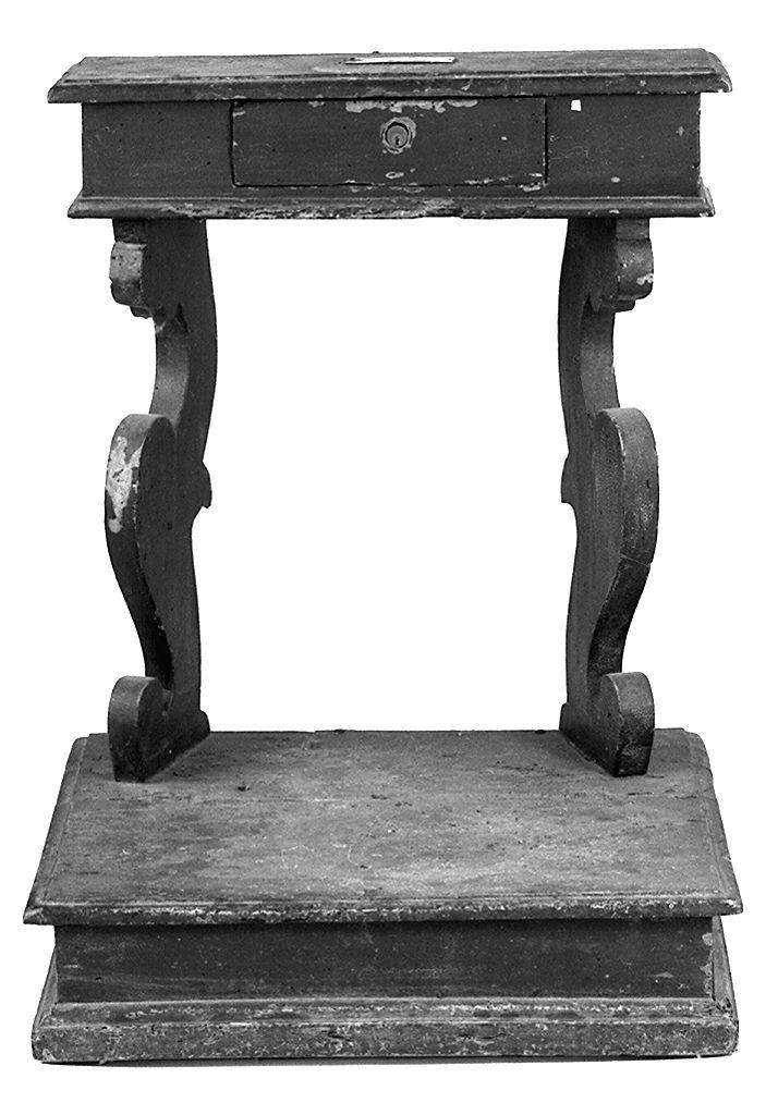 inginocchiatoio - produzione toscana (sec. XVIII)