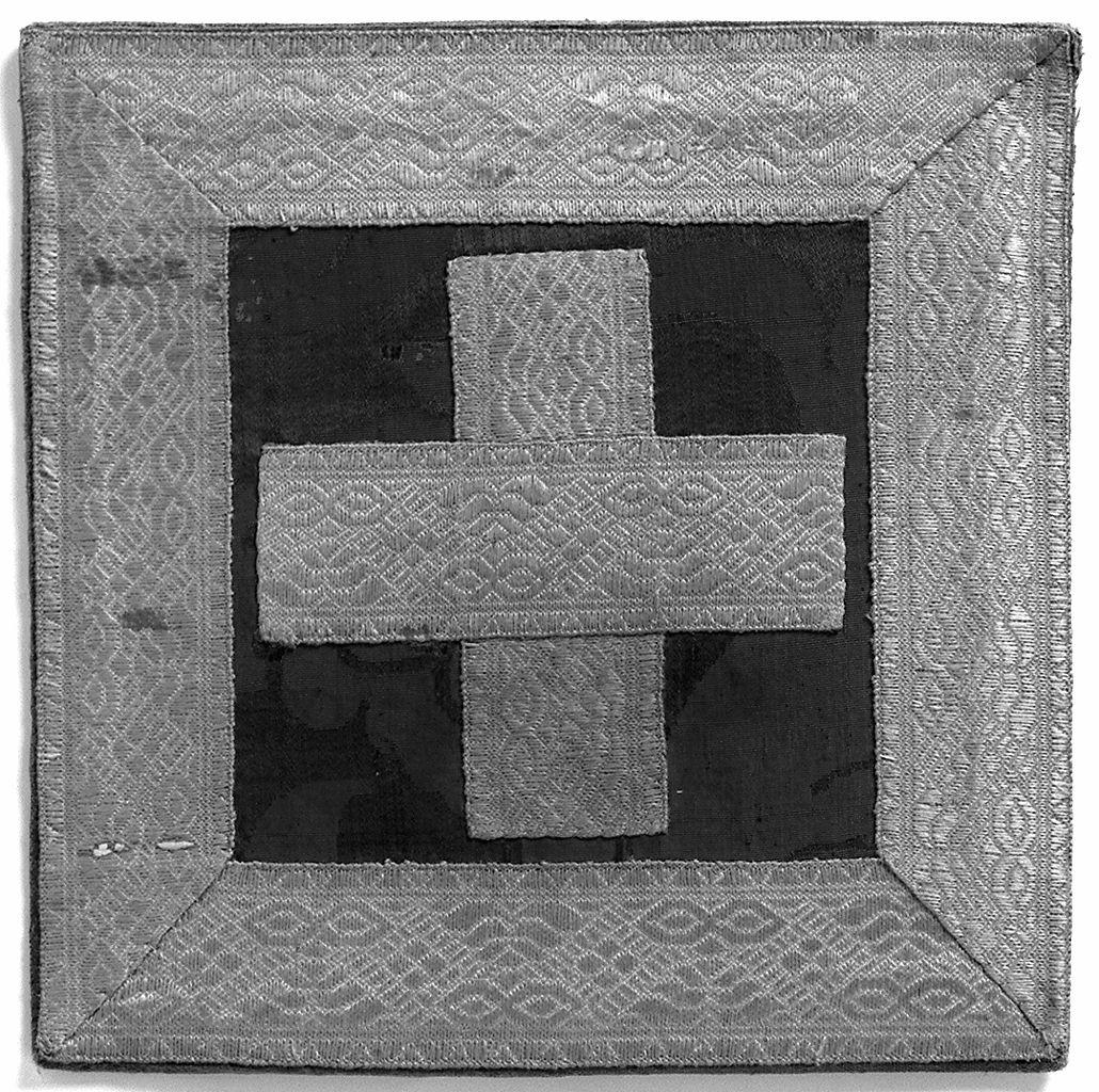 borsa del corporale, elemento d'insieme - manifattura italiana (sec. XVIII)