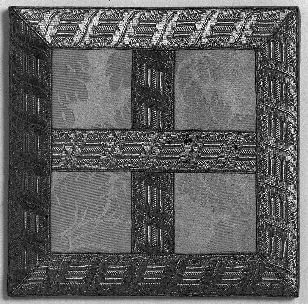 borsa del corporale, elemento d'insieme - manifattura italiana (sec. XIX)