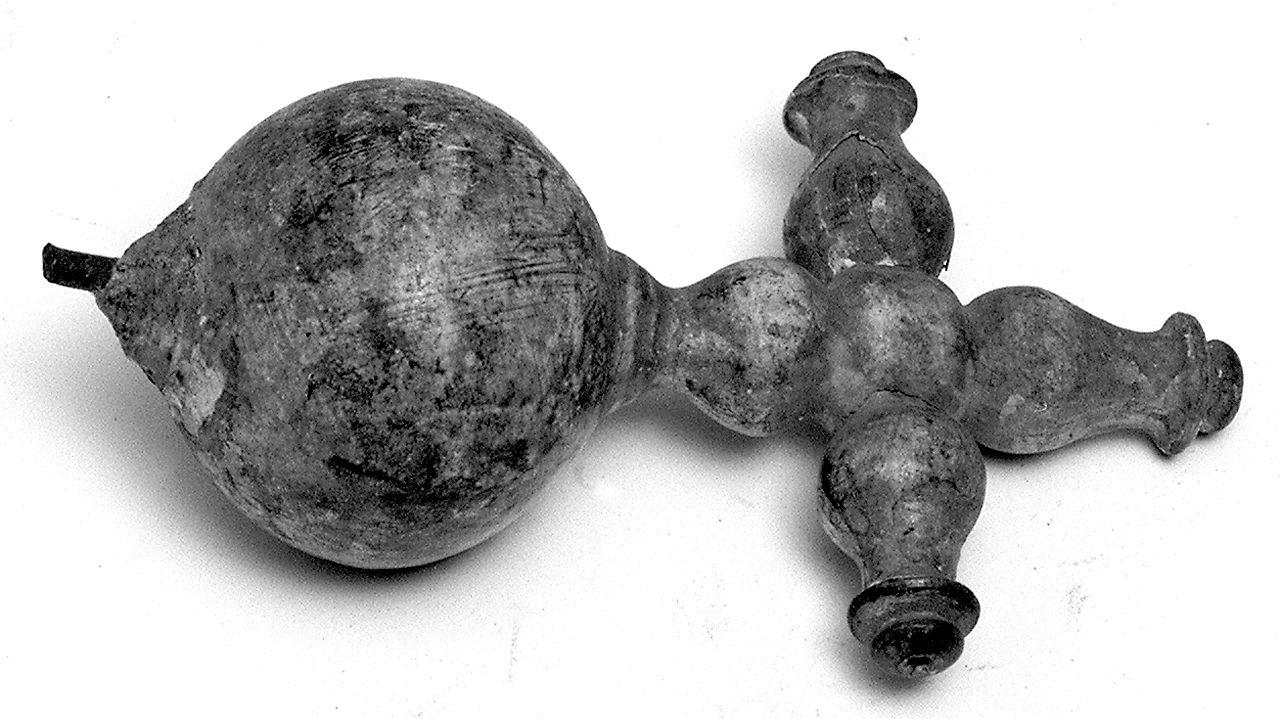 croce apicale, elemento d'insieme - produzione toscana (sec. XIX)