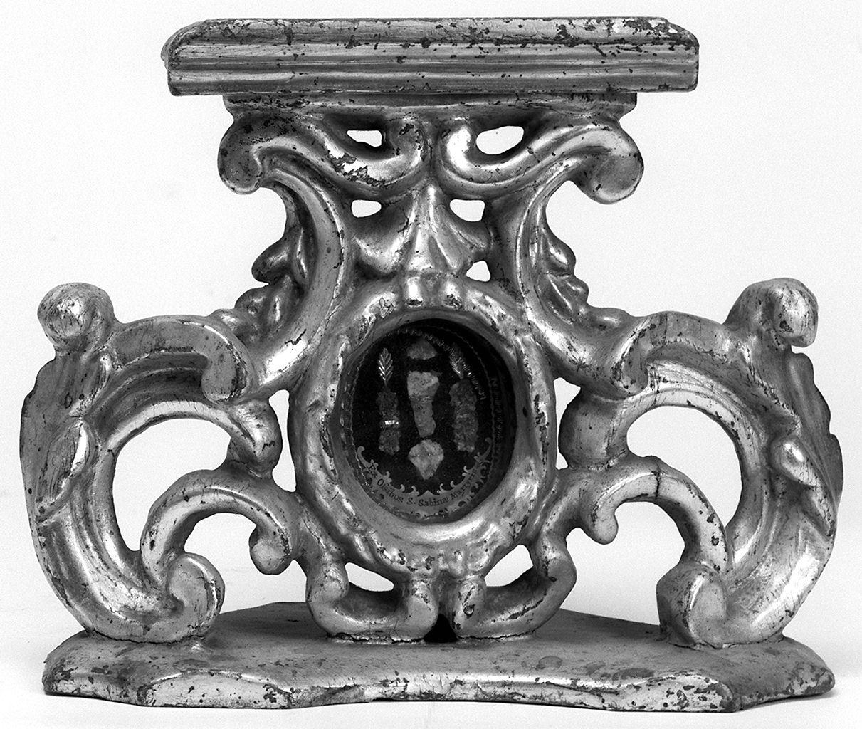 base per reliquiario - produzione toscana (sec. XVIII)