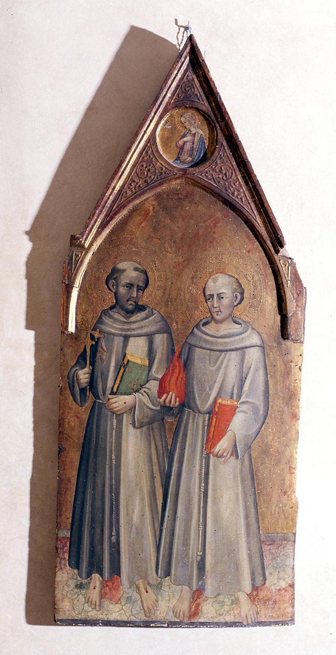 San Francesco d'Assisi e San Bonaventura (scomparto di polittico) di Franchi Rossello di Jacopo (sec. XV)