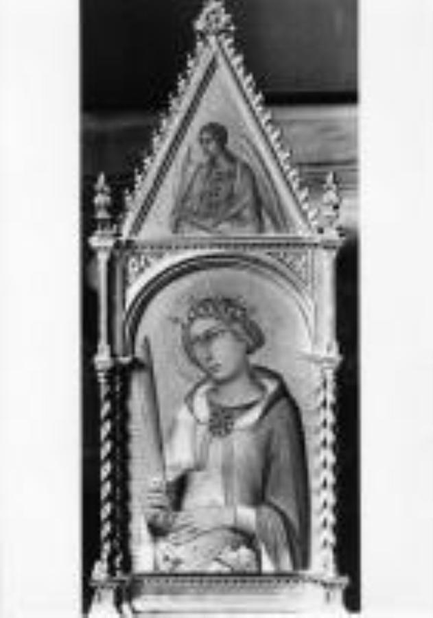 Santa Caterina d'Alessandria (scomparto di polittico, elemento d'insieme) di Martini Simone (sec. XIV)