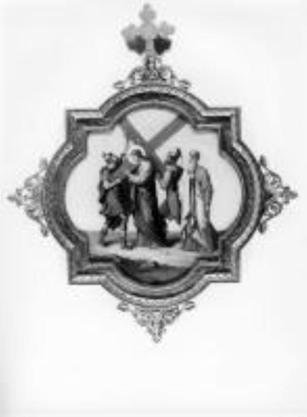 stazione II: Gesù caricato della croce (Via Crucis, elemento d'insieme) - ambito francese (seconda metà sec. XIX)