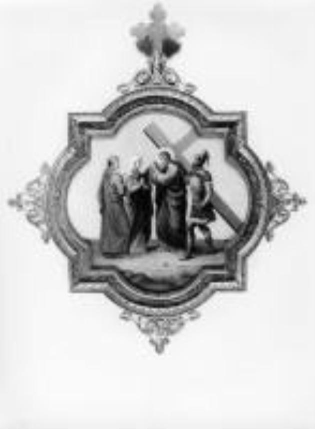 stazione IV: Gesù incontra la Madonna (Via Crucis, elemento d'insieme) - ambito francese (seconda metà sec. XIX)