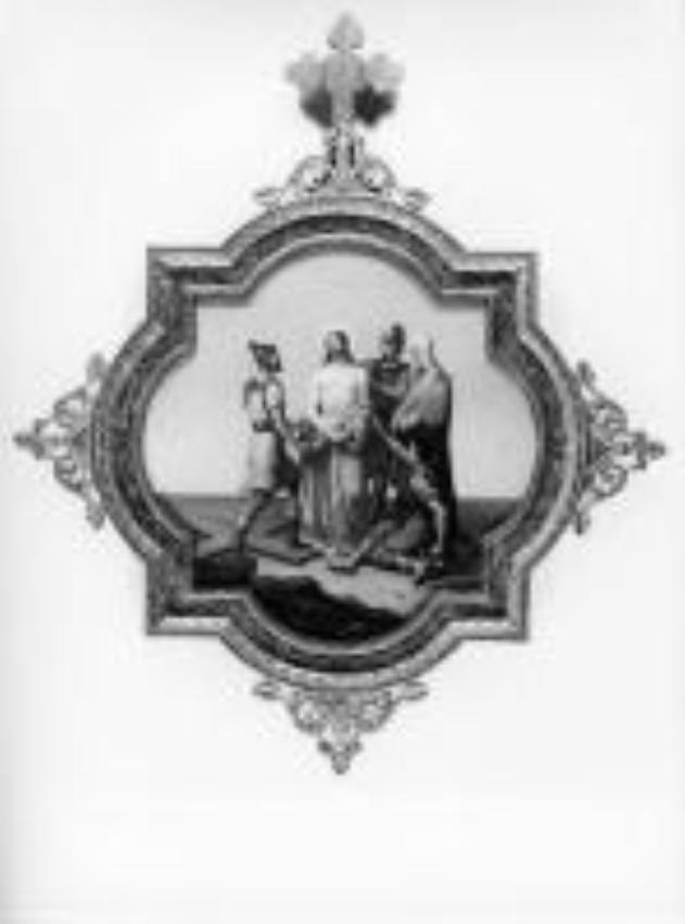 stazione X: Gesù spogliato e abbeverato di fiele (Via Crucis, elemento d'insieme) - ambito francese (seconda metà sec. XIX)