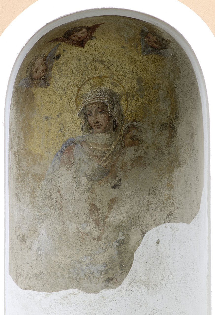 Madonna con Bambino e angeli (dipinto) - ambito Italia centrale (secc. XVII/ XVIII)