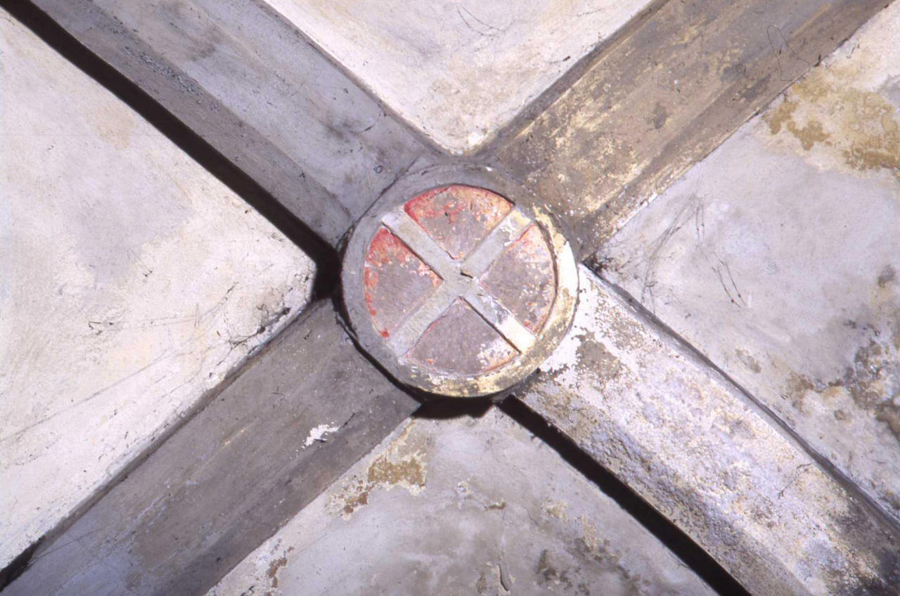 stemma dell'Ordine gerosolimitano (chiave di volta) - produzione fiorentina (sec. XV)