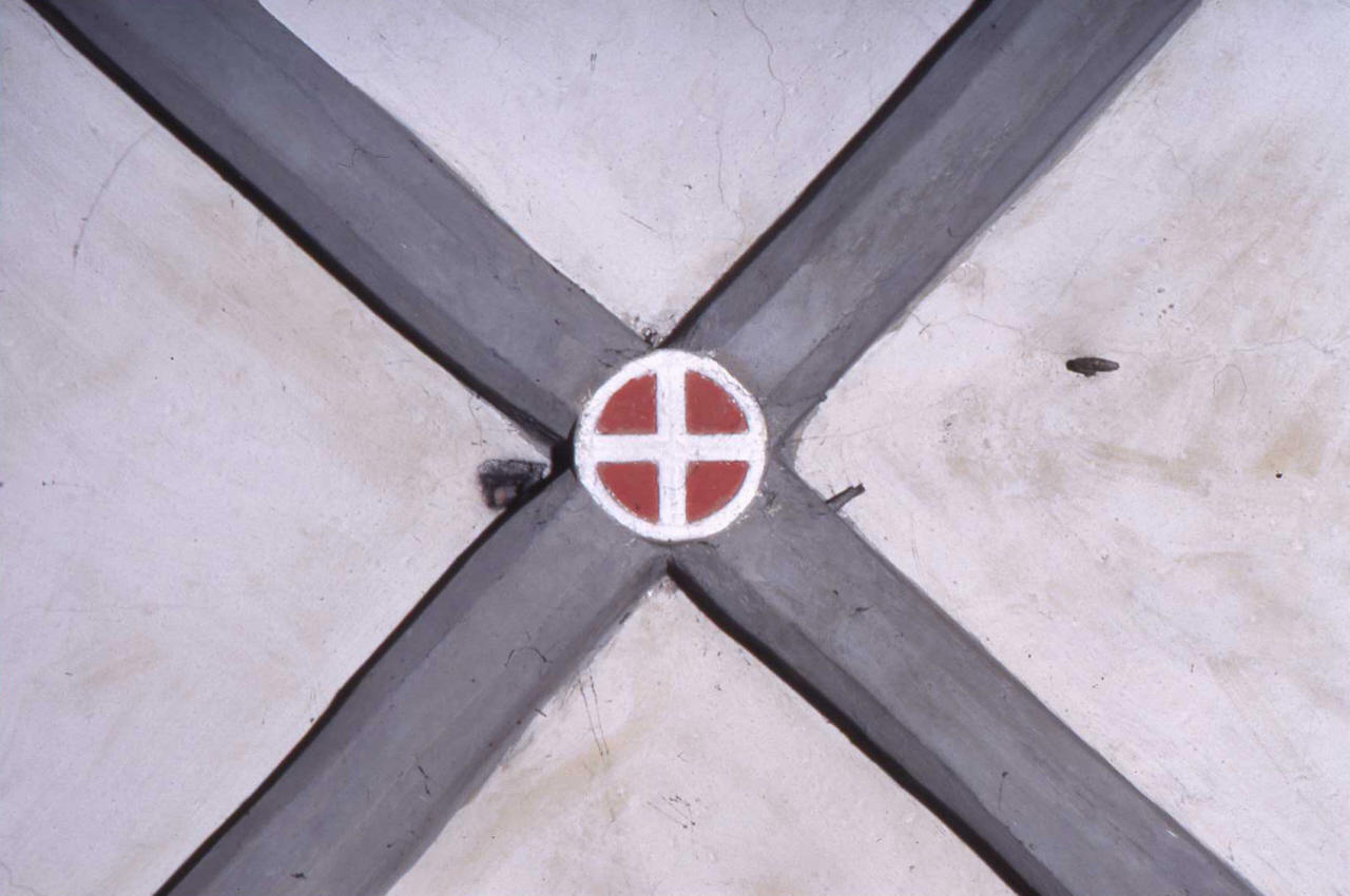 stemma dell'Ordine gerosolimitano (chiave di volta) - produzione fiorentina (sec. XV)