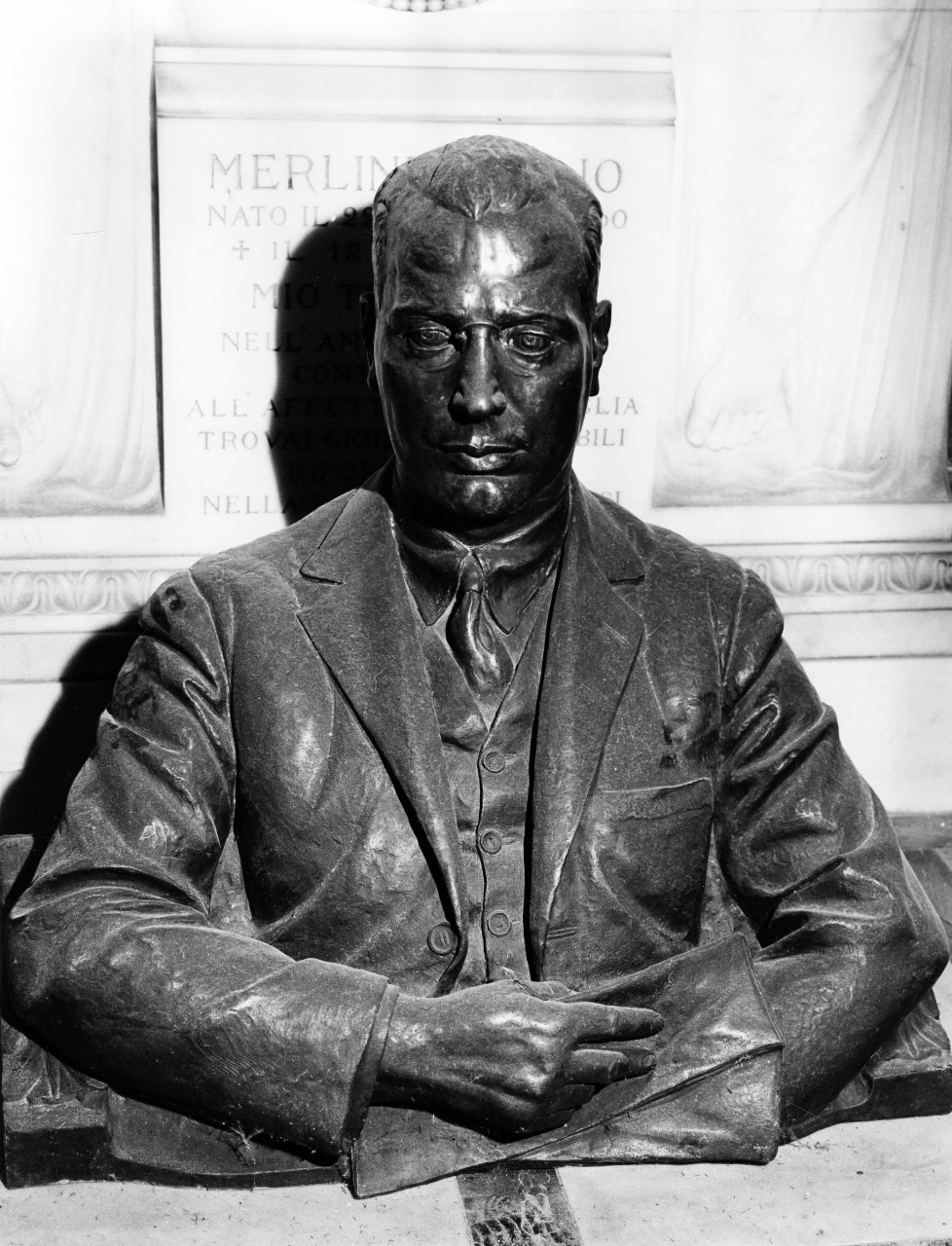 busto ritratto di Attilio Merlini (?) (statua) di Bernini Alberto (sec. XX)