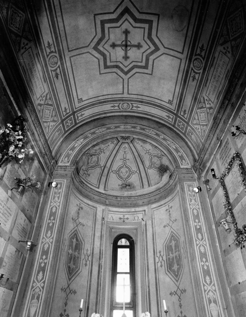 motivi decorativi geometrici (dipinto) - ambito fiorentino (seconda metà sec. XIX)