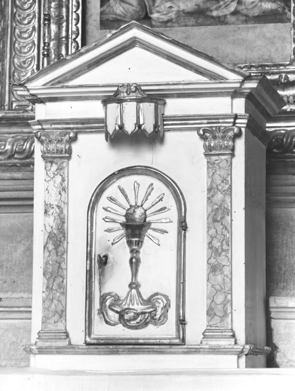 tabernacolo - a tempietto, insieme - bottega toscana (fine sec. XIX)