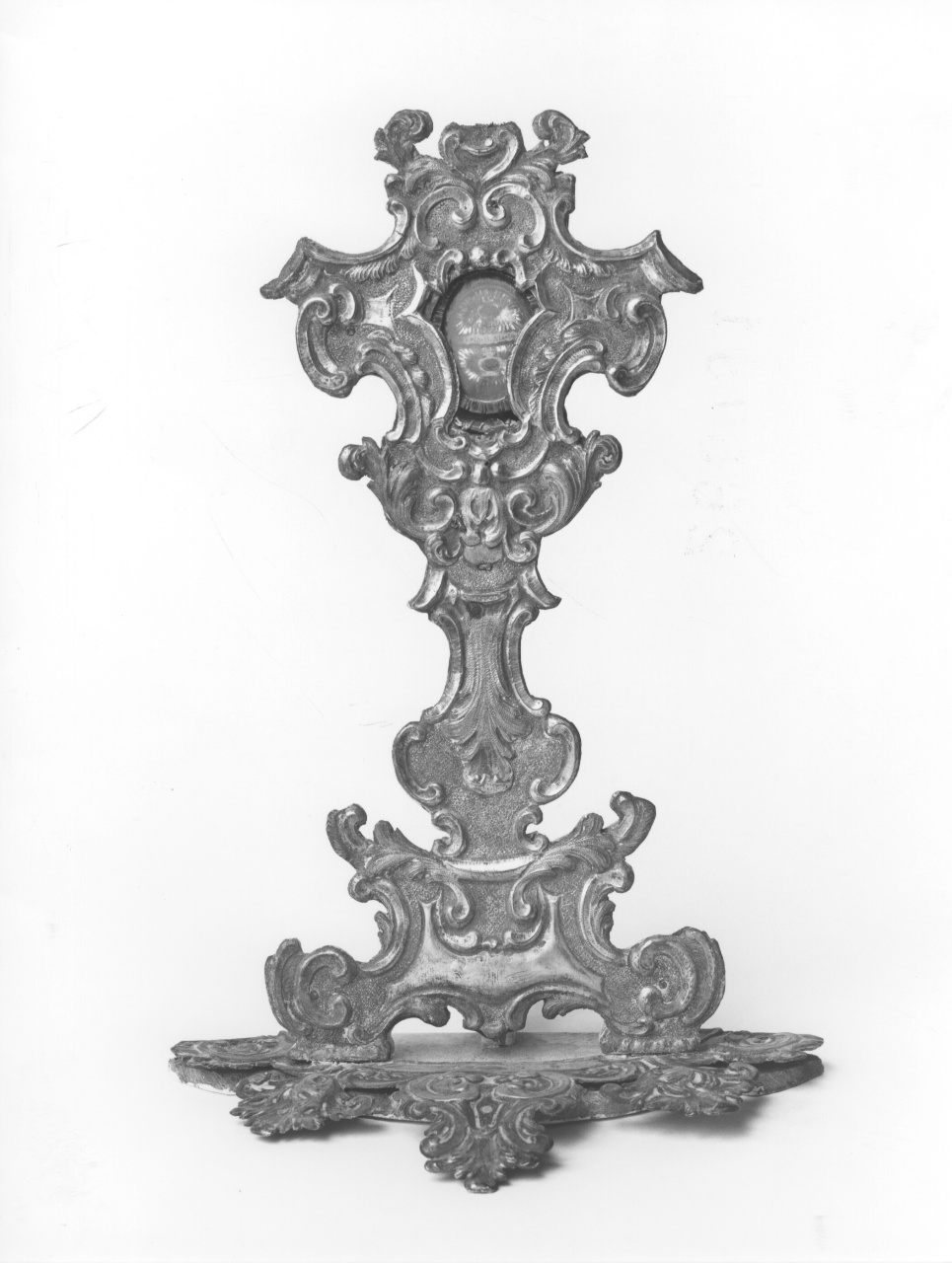 reliquiario - a ostensorio - bottega toscana (seconda metà sec. XVIII)