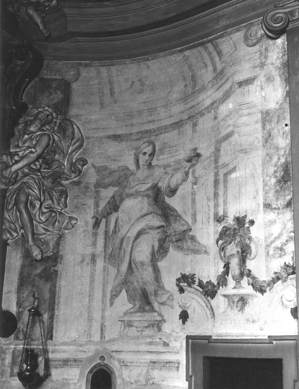 figure allegoriche femminili (dipinto) - ambito fiorentino (sec. XVIII)