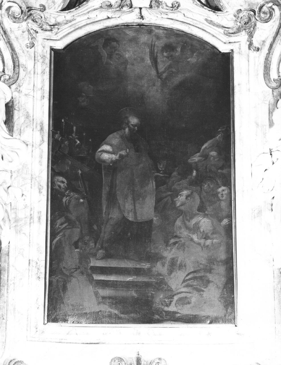 San Donato ripara il calice (dipinto) - ambito toscano (sec. XVIII)