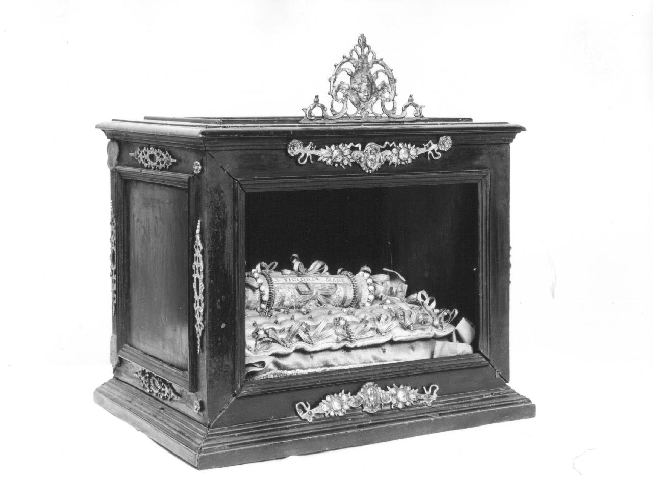 reliquiario a teca - a cassetta - ambito fiorentino (sec. XVII)
