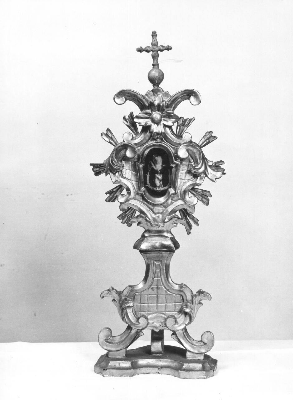 reliquiario - a ostensorio, coppia - manifattura toscana (sec. XVIII)