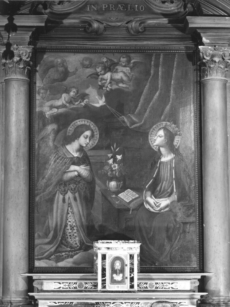 Annunciazione (dipinto) - manifattura fiorentina (fine/inizio secc. XVII/ XVIII)