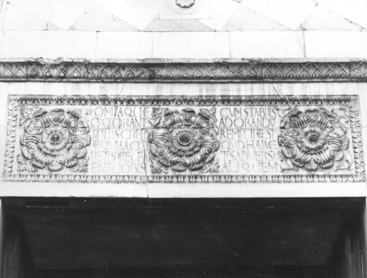 architrave di portale - bottega toscana (sec. XII)