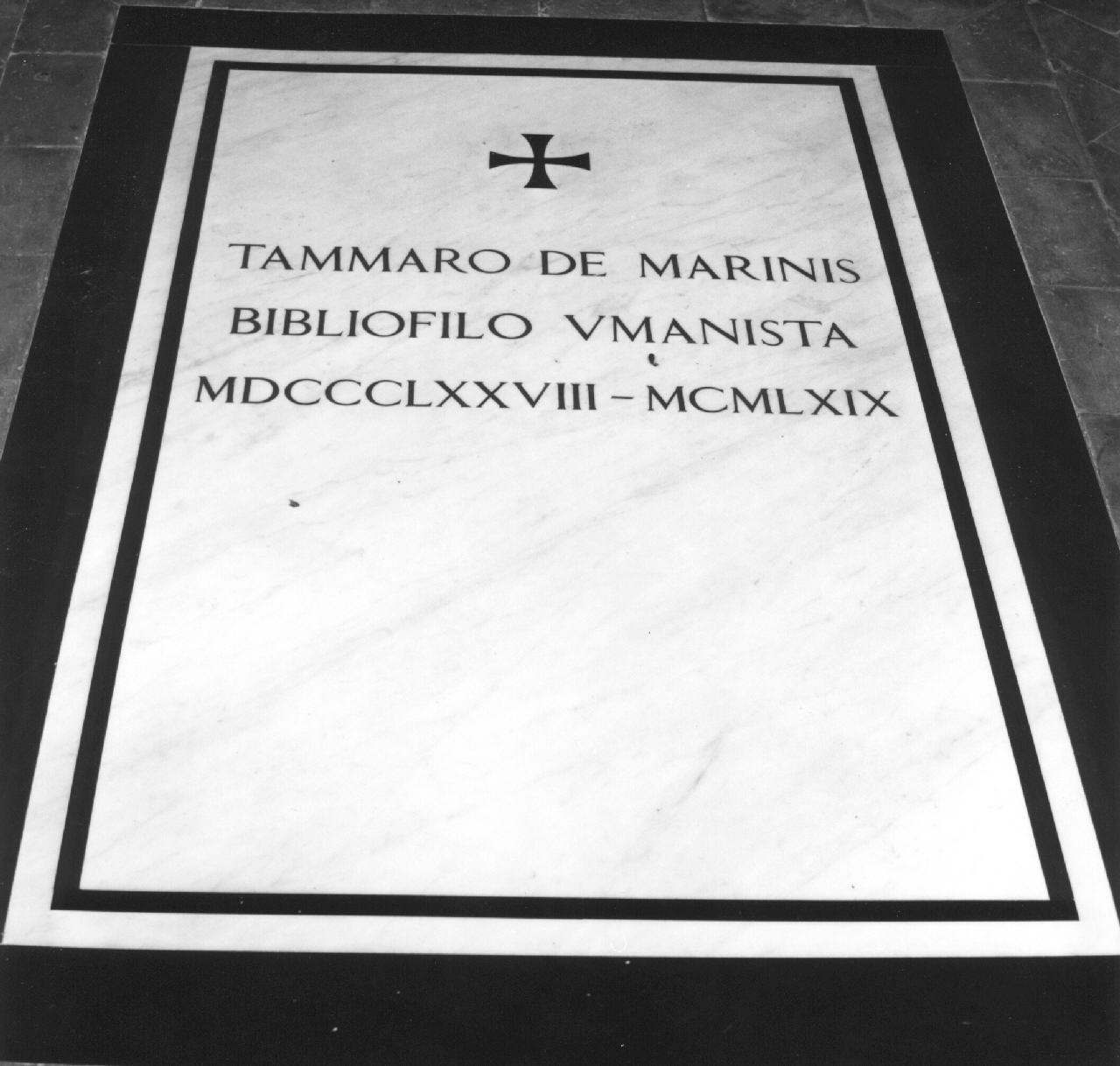 lapide tombale - bottega toscana (sec. XX)
