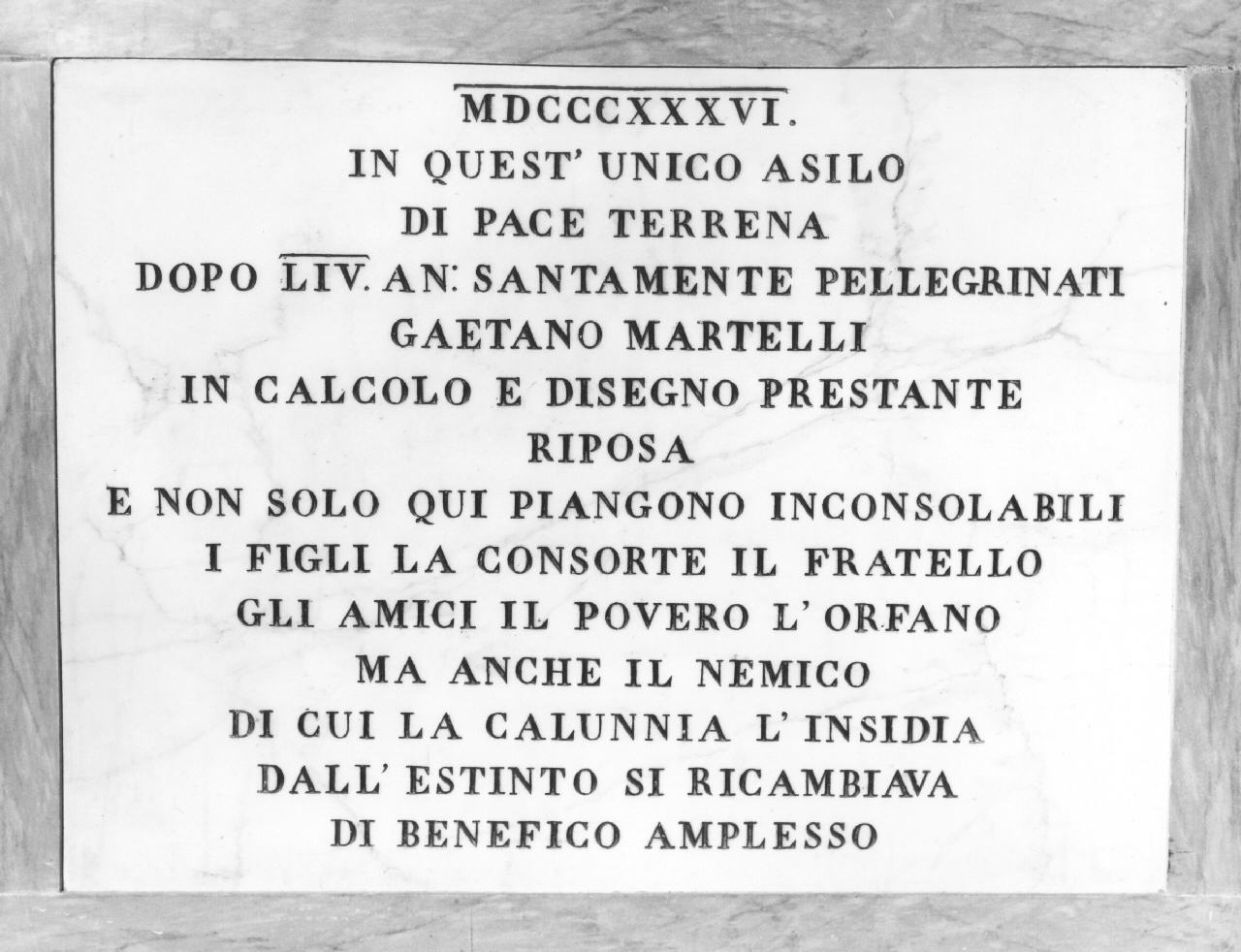 lapide tombale - bottega toscana (sec. XIX)