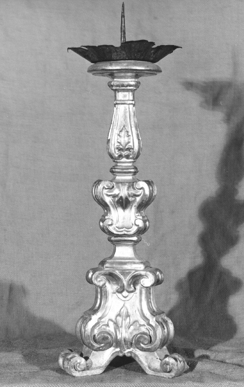 candeliere d'altare, serie - bottega toscana (sec. XIX)