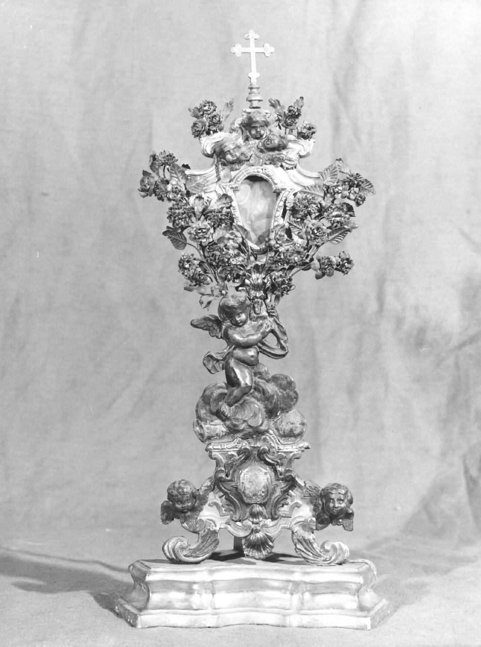 reliquiario - a ostensorio - bottega toscana (sec. XVIII)