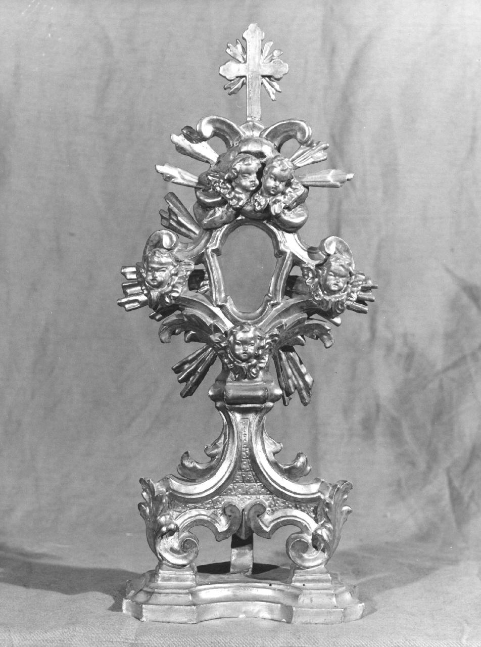 reliquiario - a ostensorio - bottega toscana (sec. XVIII)