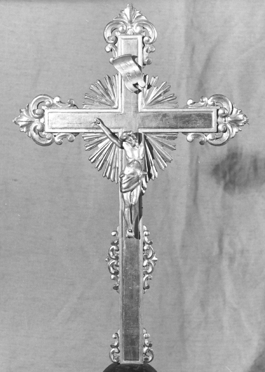 croce processionale - bottega toscana (sec. XIX)